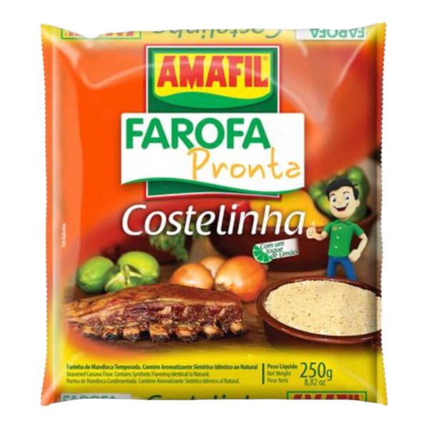 Farofa Pronta Costelinha com toque de limão Amafil 250g P0150S 