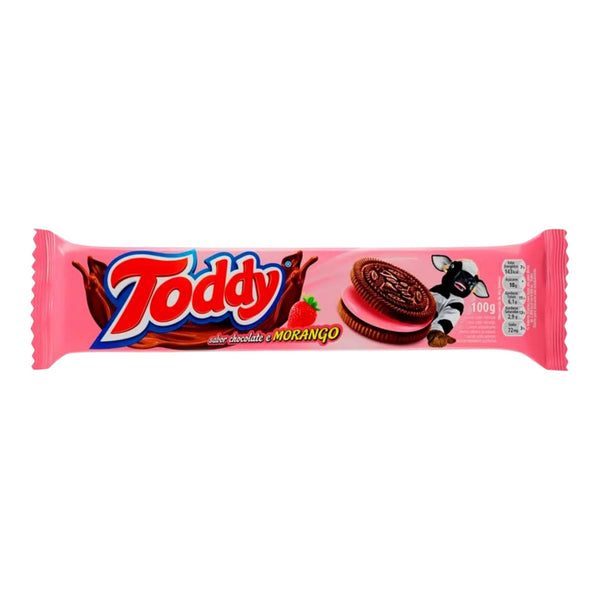 Biscoito Recheado Toddy Morango 100g