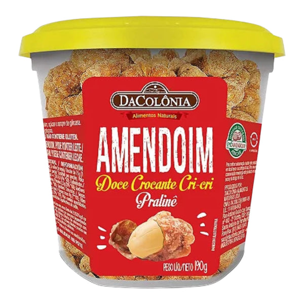 AMENDOIM DOCE CRI-CRI PRALINÊ PRALINÊ POTE 190g (embalagem exportação)