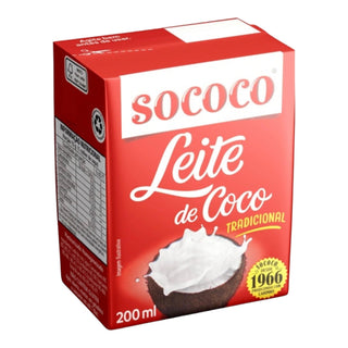 Leite de Coco Tradicional Sococo Caixa 200ml P0518S 