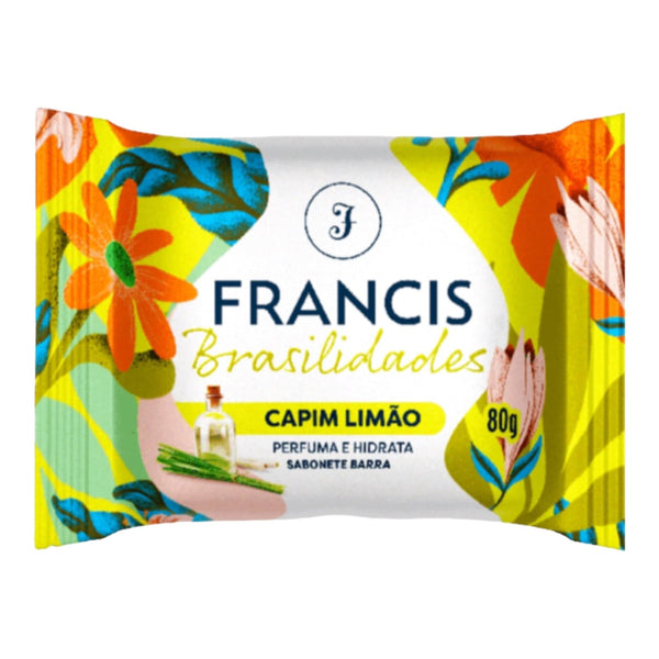 Sabonete em barra Francis Brasilidades Capim Limão 80g  