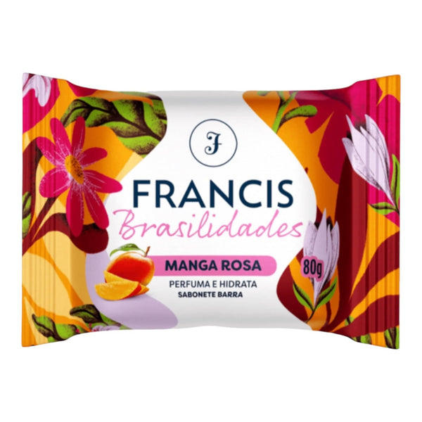Sabonete em barra Francis Brasilidades Manga Rosa 80g  