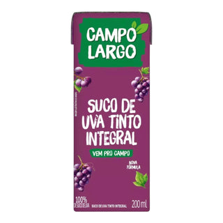 Suco de Uva Tinto Integral Campo Largo 200ml P0511S 
