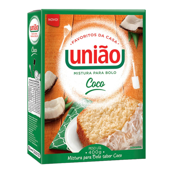 Bolo União Laranja-Mistura 400g  Bolo União Coco-Mistura 400g  