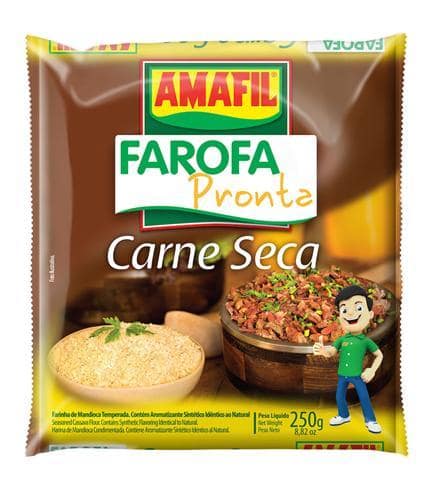 Farofa Pronta com Carne Seca Amafil 250g P0117S 