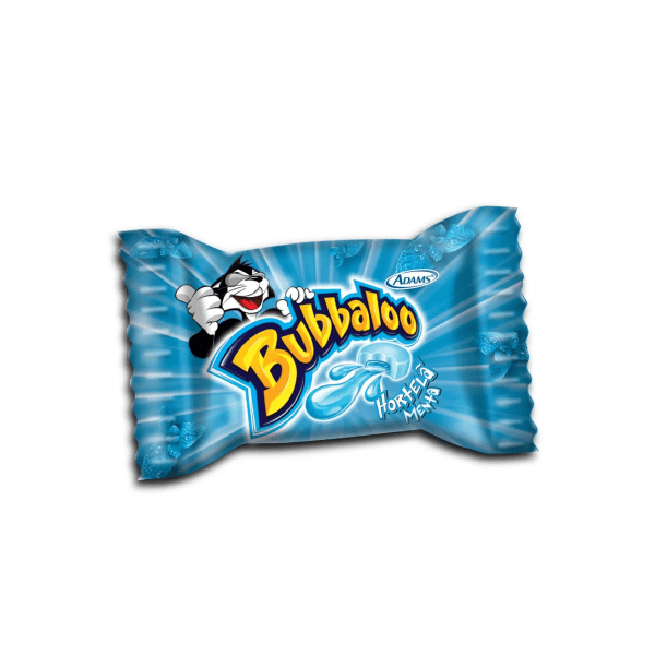 Goma de mascar recheada Bubbaloo Hortelã Adams unidade P0233S 