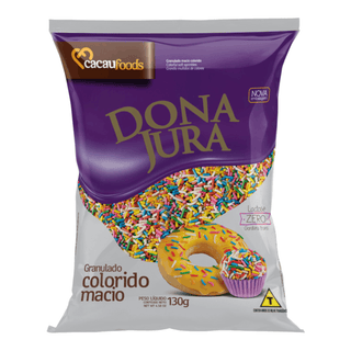 Granulado Macio Preto e Branco Dona Jura 130g P0458S Granulado Colorido Dona Jura 130g P0457S 