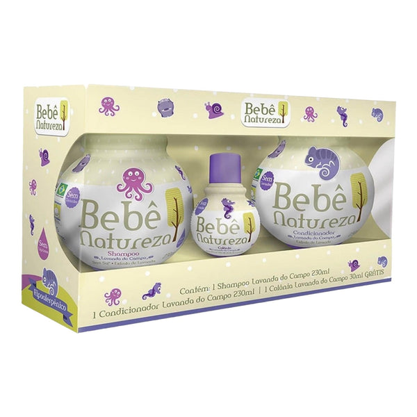 Kit de Cuidado para Unha c/ Alicate, Espátula e Palito Mundial  Kit bebe natureza shampoo e condicionador. Sem sal extrato de lavanda 230ml colônia grátis de 30ml  