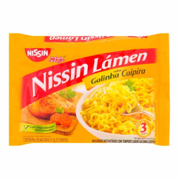 Miojo Lamen Nissin Galinha Caipira 75g P0231S 