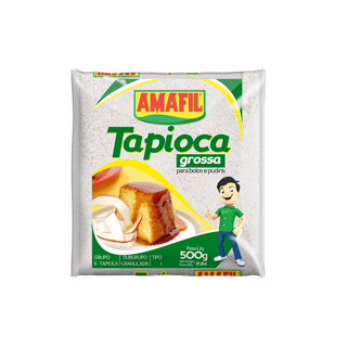 Tapioca Amafil GROSSA 500g para bolos e pudins P0076S 