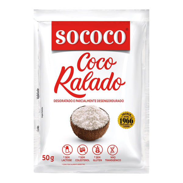 Trakinas Meio a Meio Chocolate Branco e Preto 126g  Coco Ralado Sococo 100 g  
