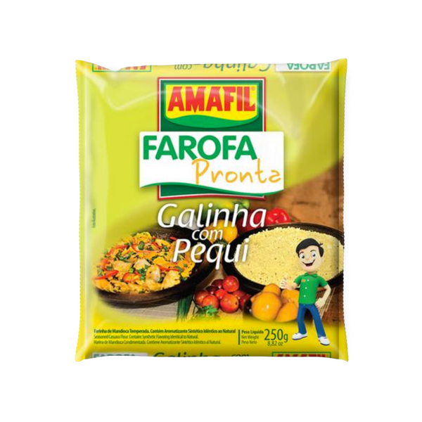Farofa Pronta Galinha com Pequi Amafil 250g